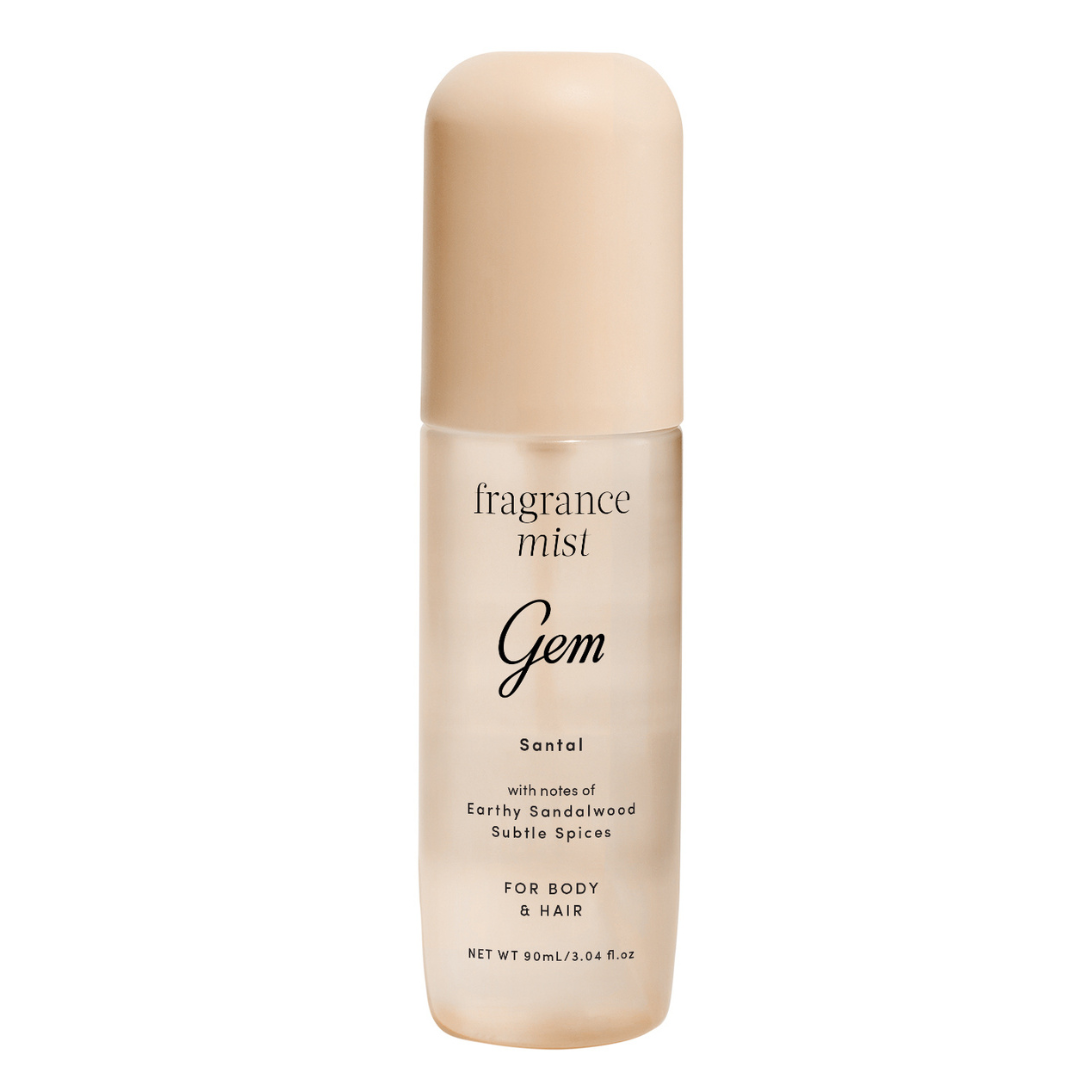 Gem Fragrance Mist For Body & Hair Santal 90ml