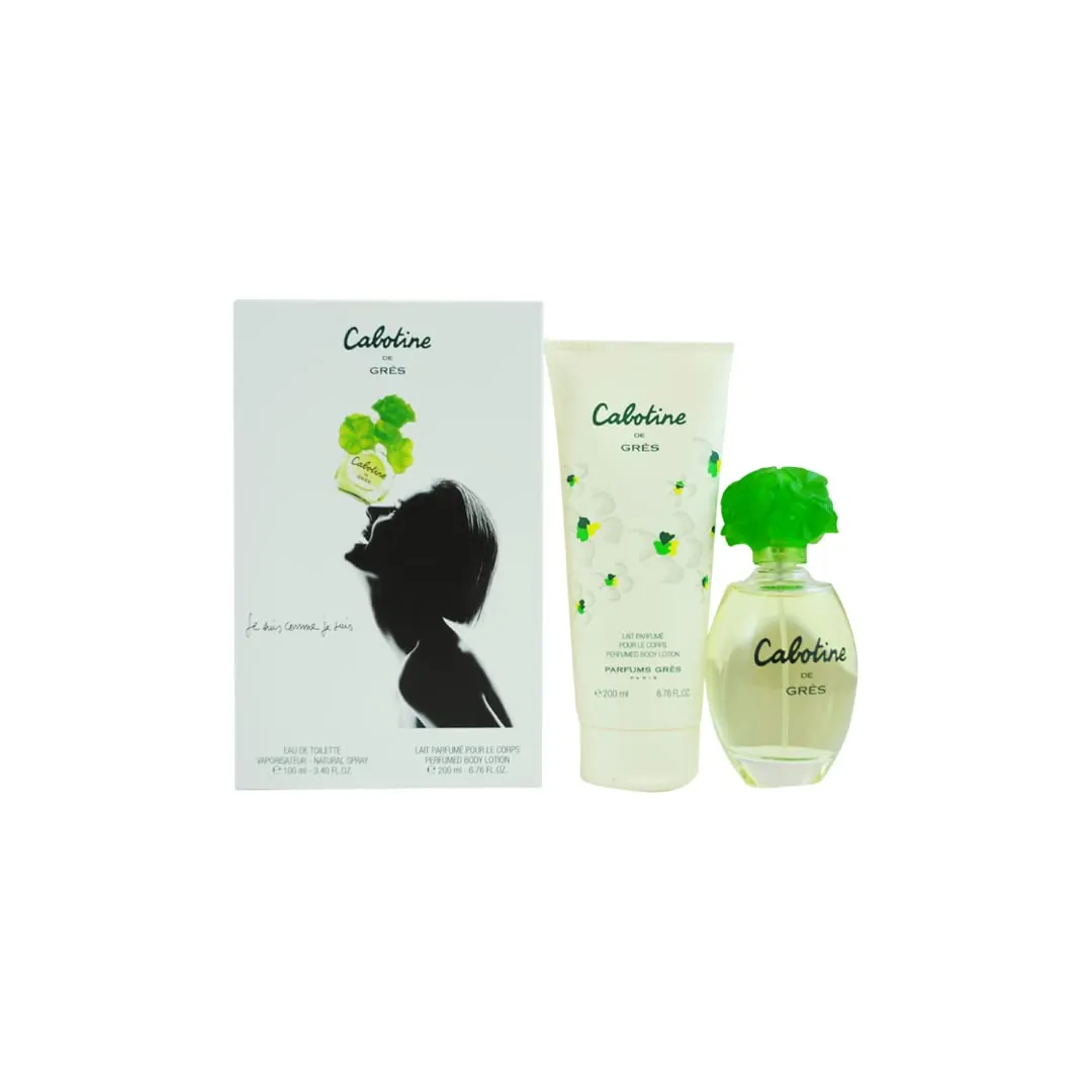 Gres Parfums Cabotine Gift Set 100ml EDT + 200ml Body Lotion