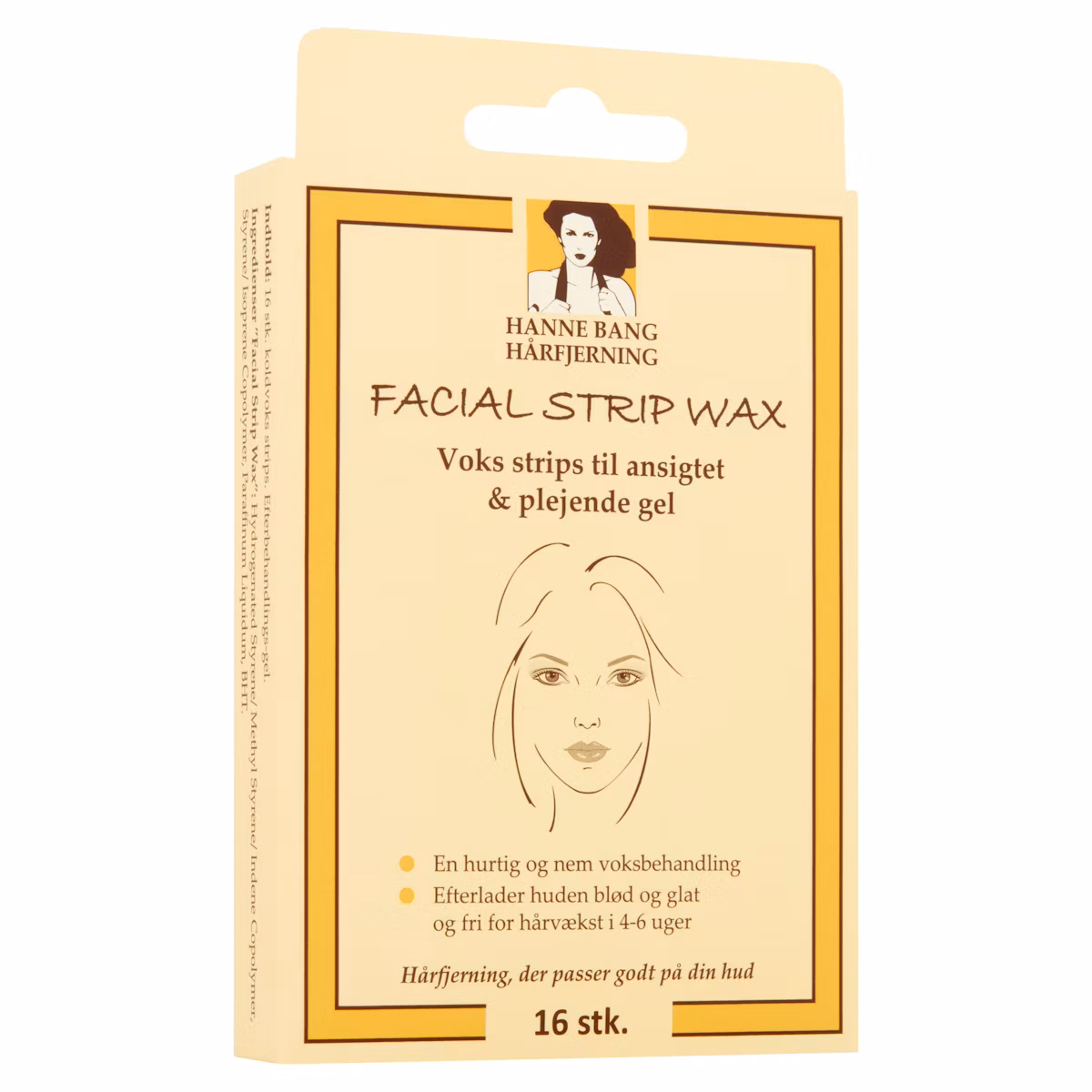 Hanne Bang Facial Strip Wax 16 pcs