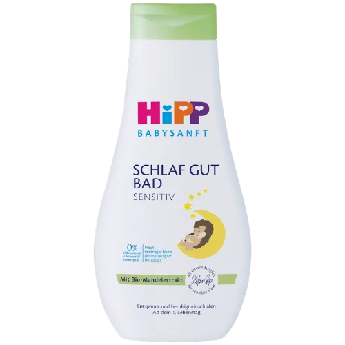 HiPP Babysanft Sensitive Sleep Well Baby Bath With Organic Almond Extract - 350 ml