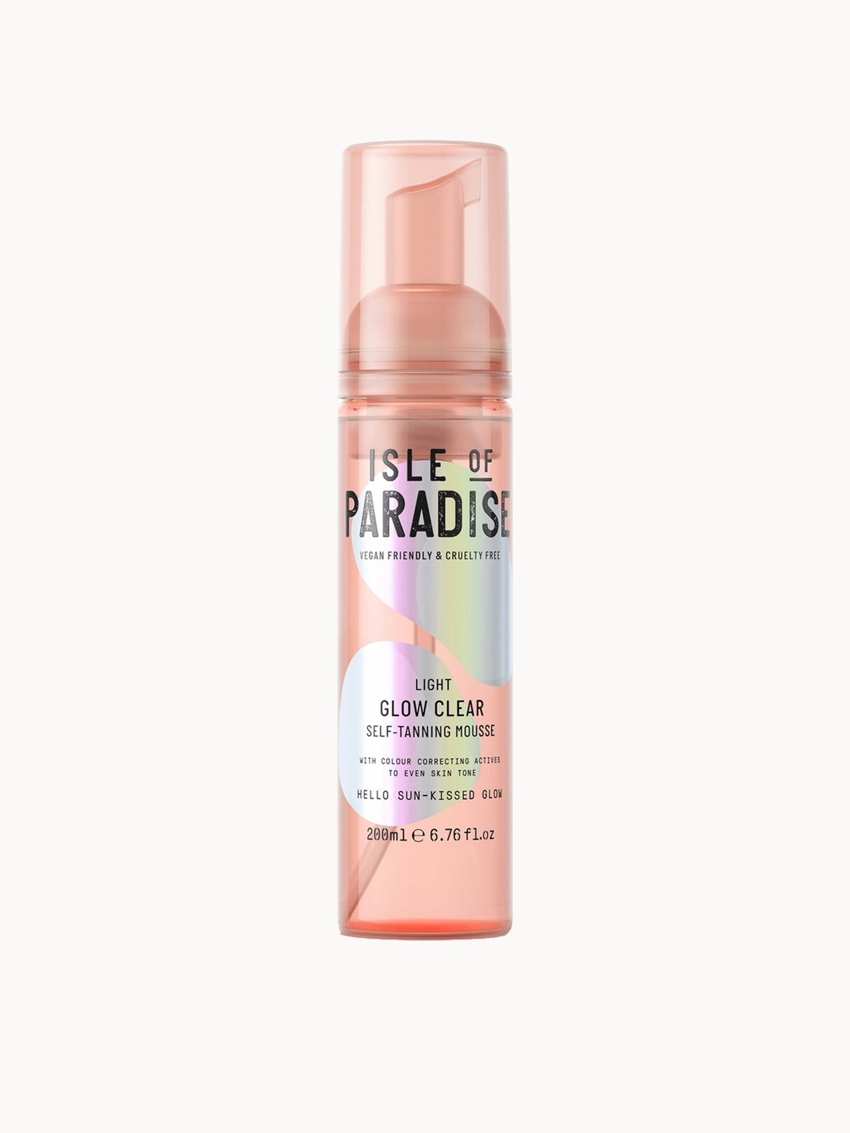 Isle of Paradise Glow Clear Self-Tanning Mousse - Light 200ml