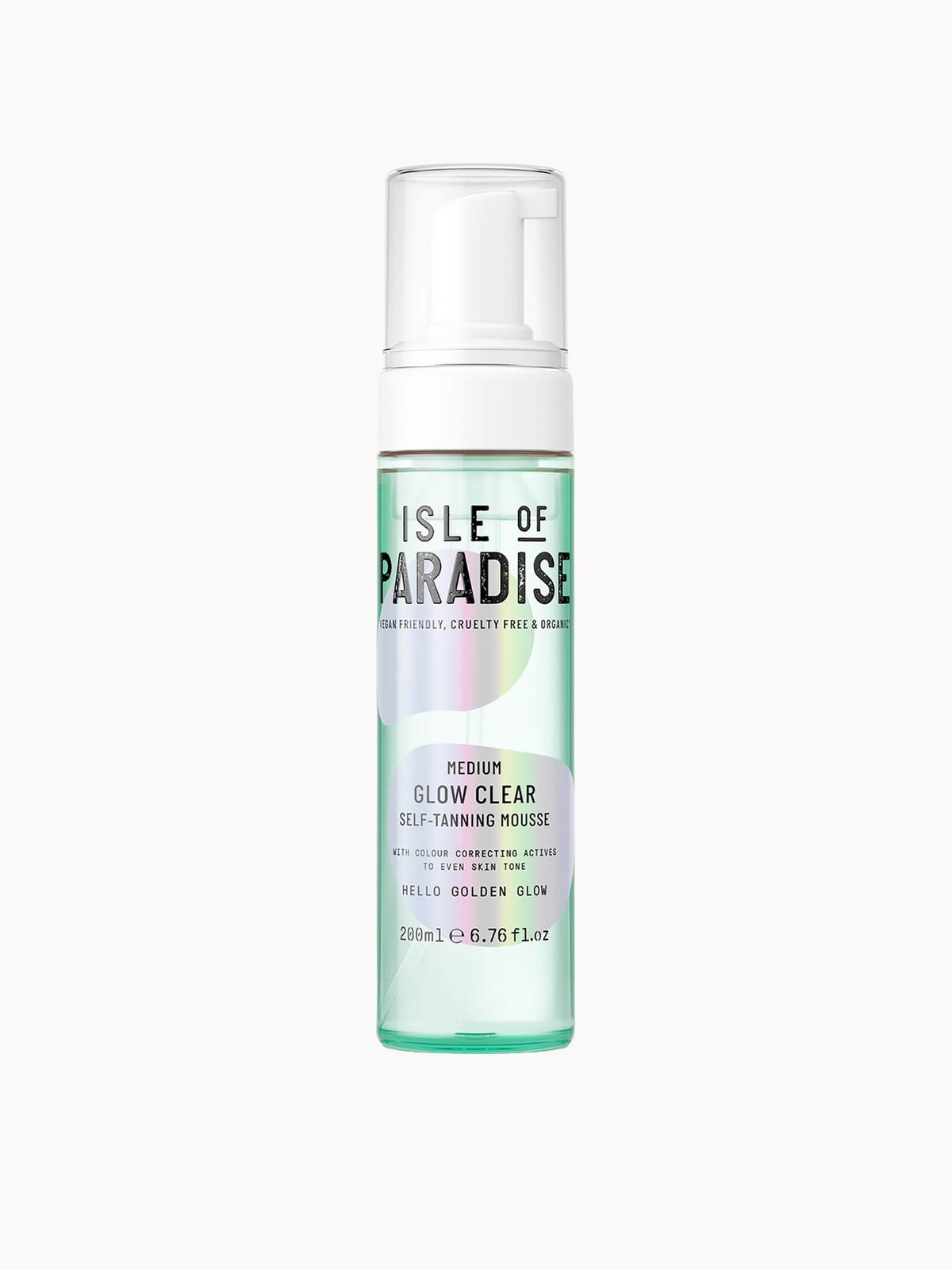 Isle of Paradise Glow Clear Self-Tanning Mousse - Medium 200ml