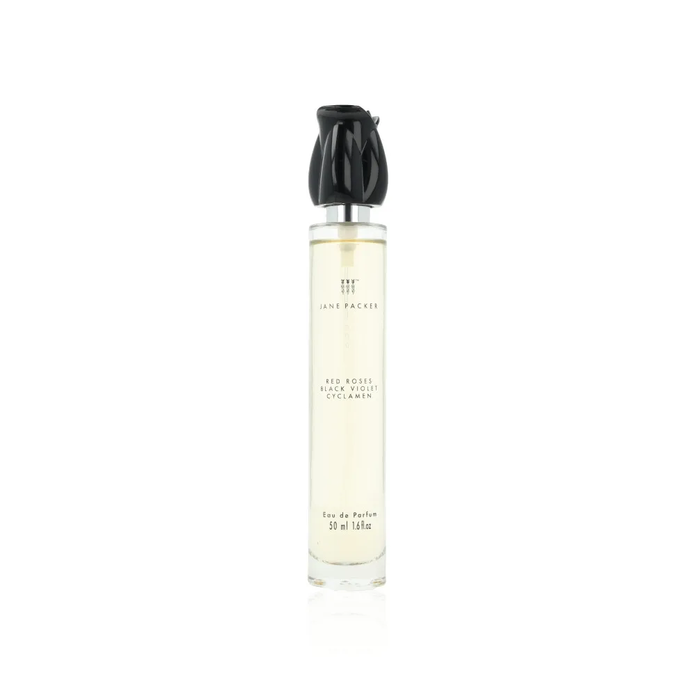 Jane Packer Red Roses Black Violet & Cyclamen - *For Clearance – Brand new sealed item with minor transit damage (minor scuffs on cellophane seal). Picture for reference only. Product itself is PRISTINE. Eau de Parfum 50ml