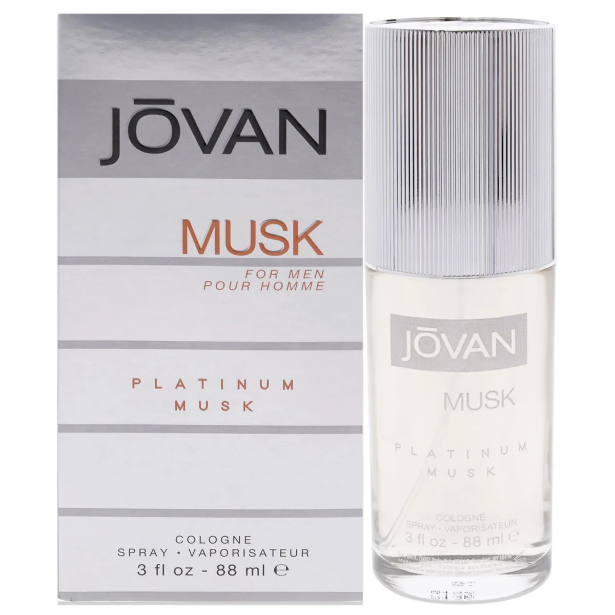 Jovan Musk For Men Eau De Cologne 88ml Spray - Platinum Musk