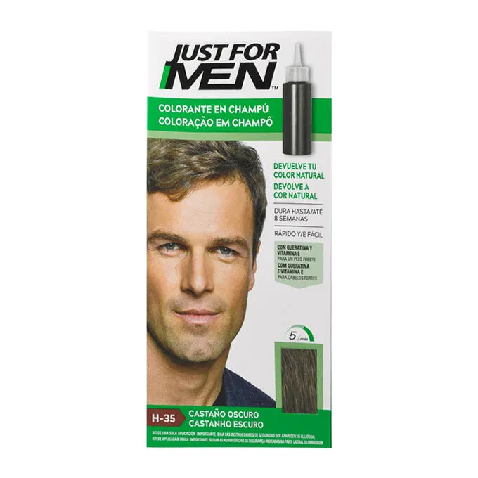 Just For men Dark Brown Colouring Shampoo