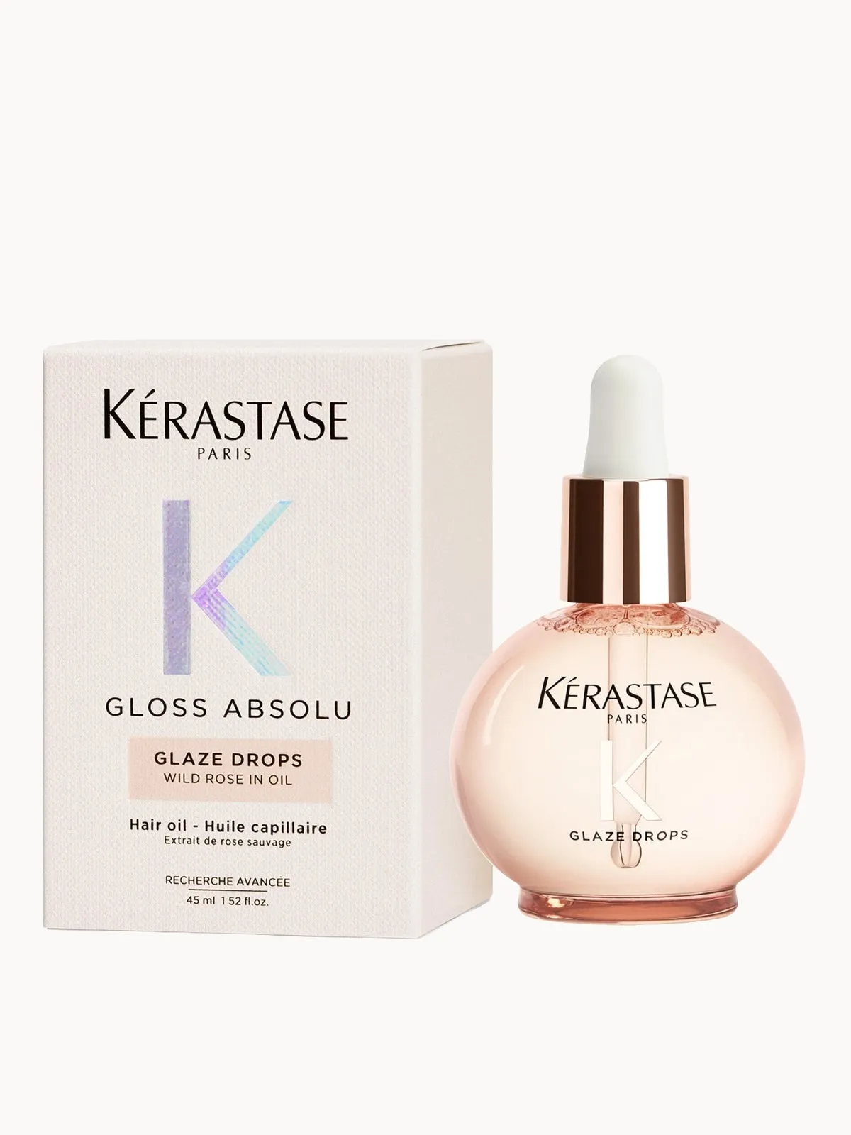 Kérastase Gloss Absolu Glaze Drops Hair Oil with Wild Rose 45ml