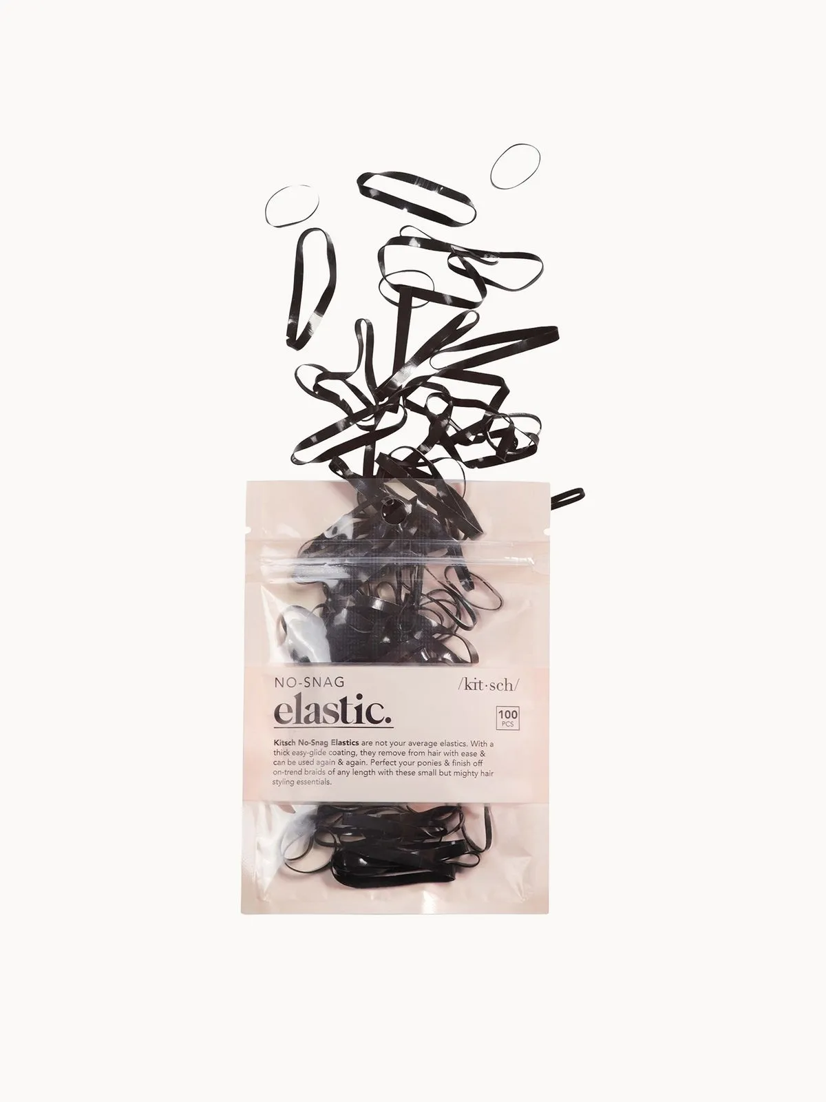 Kitsch No-Snag Elastics (Various Colours) - Black