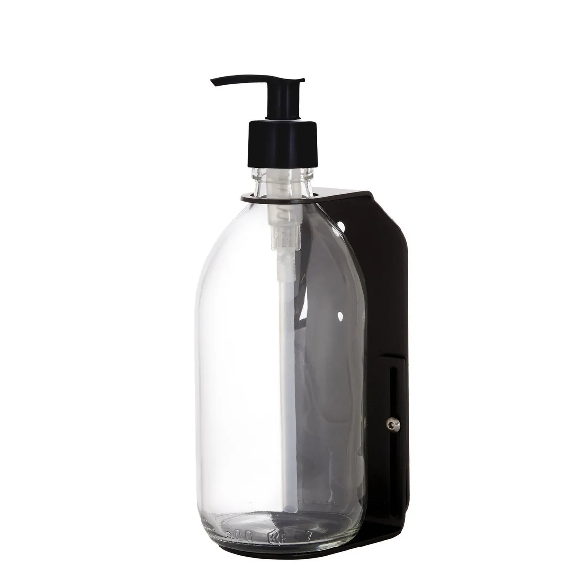 Black Single Wall Mounted Soap Dispenser