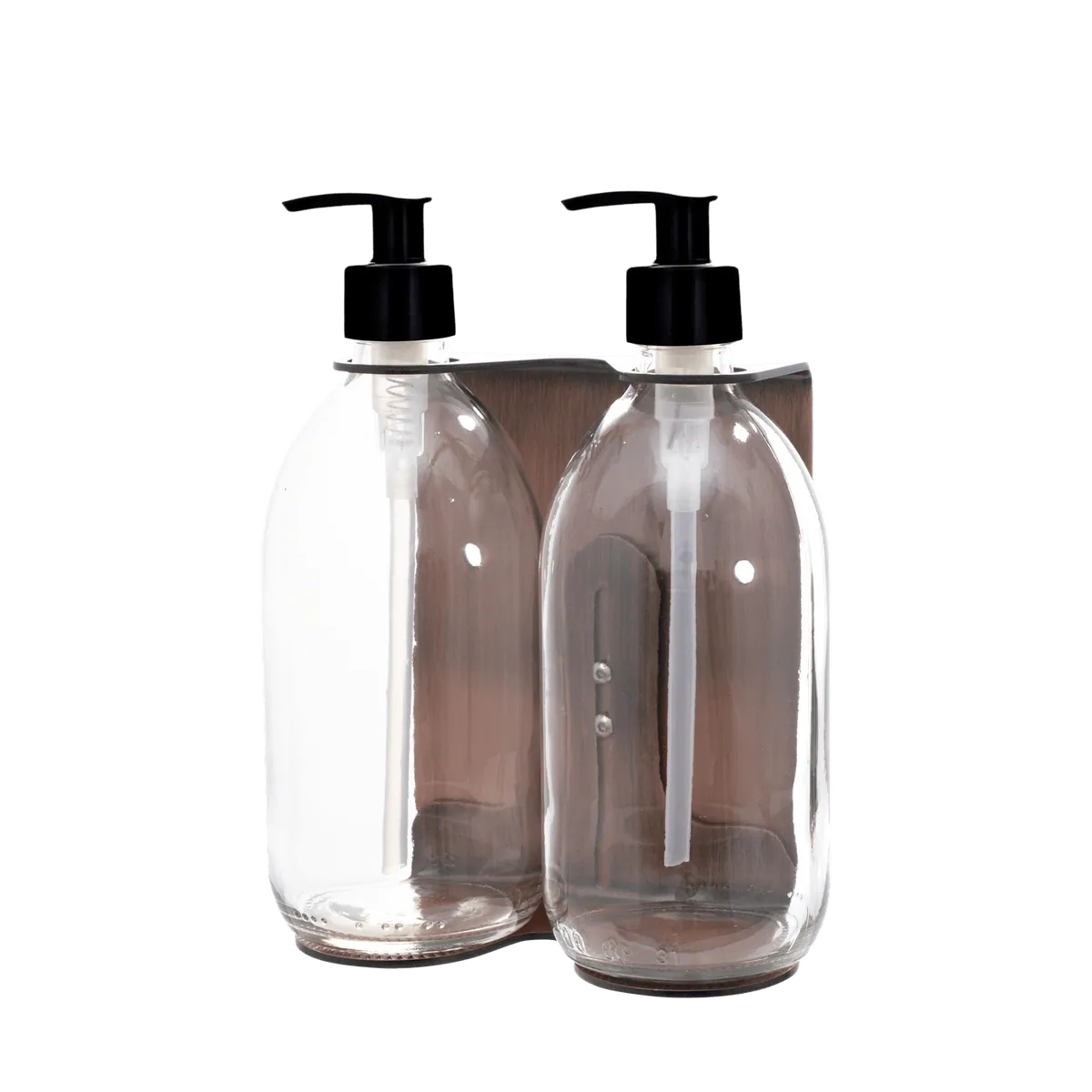 Copper Double Wall Mounted Soap Dispenser