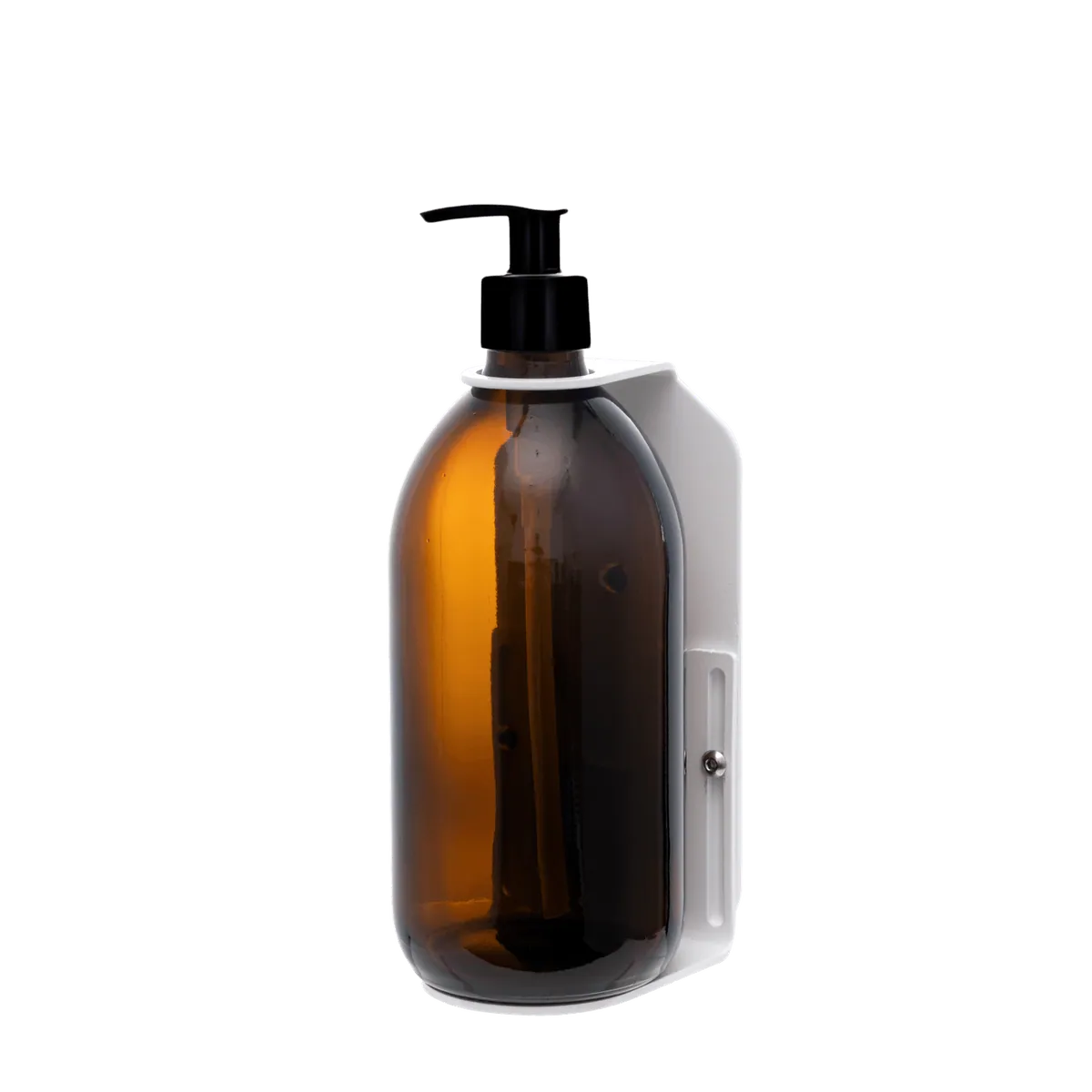 White Single Wall Mounted Soap Dispenser