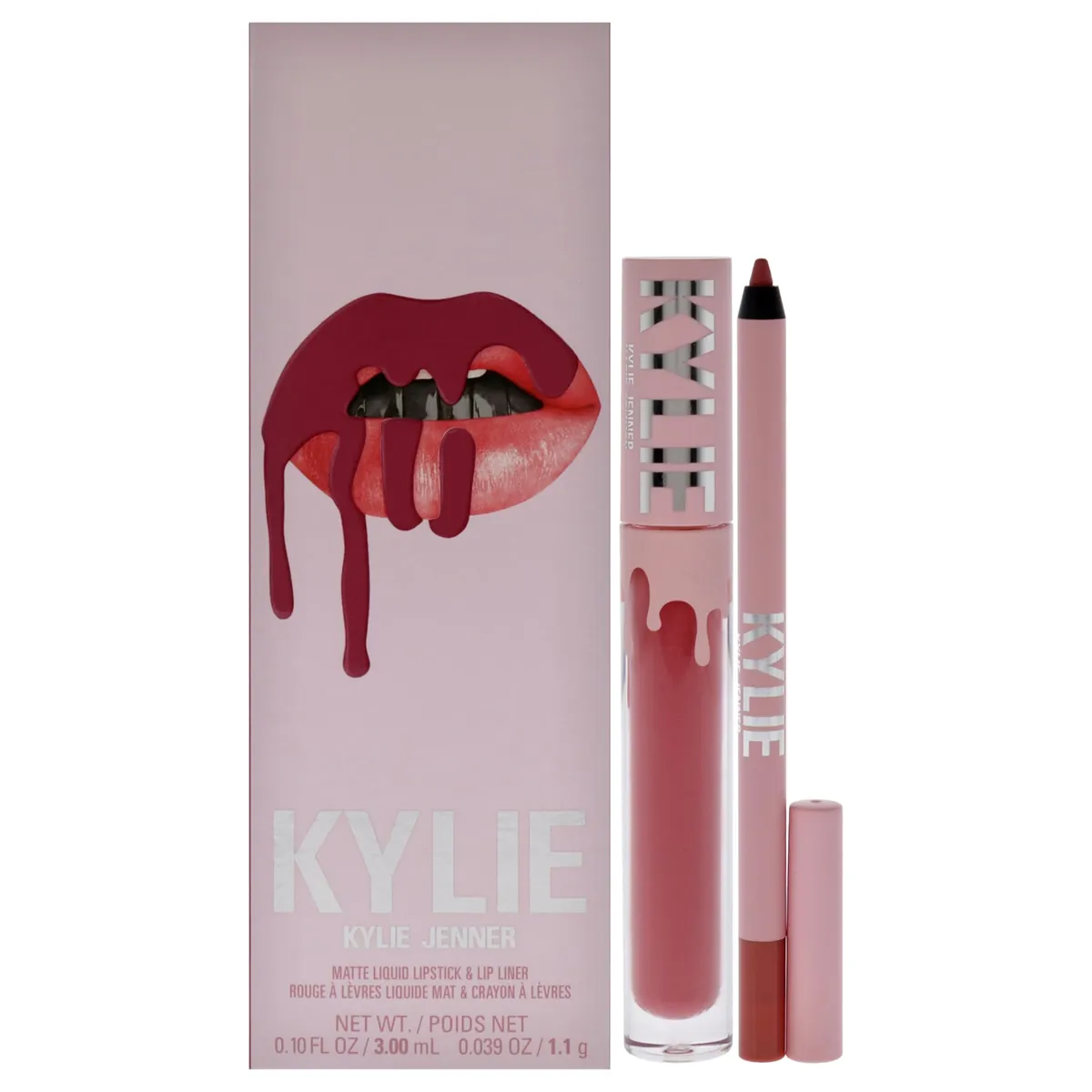 Kylie Cosmetics Matte Lip Kit 3ml Liquid Lipstick + 1.1g Lip Liner - Snow Way Bae