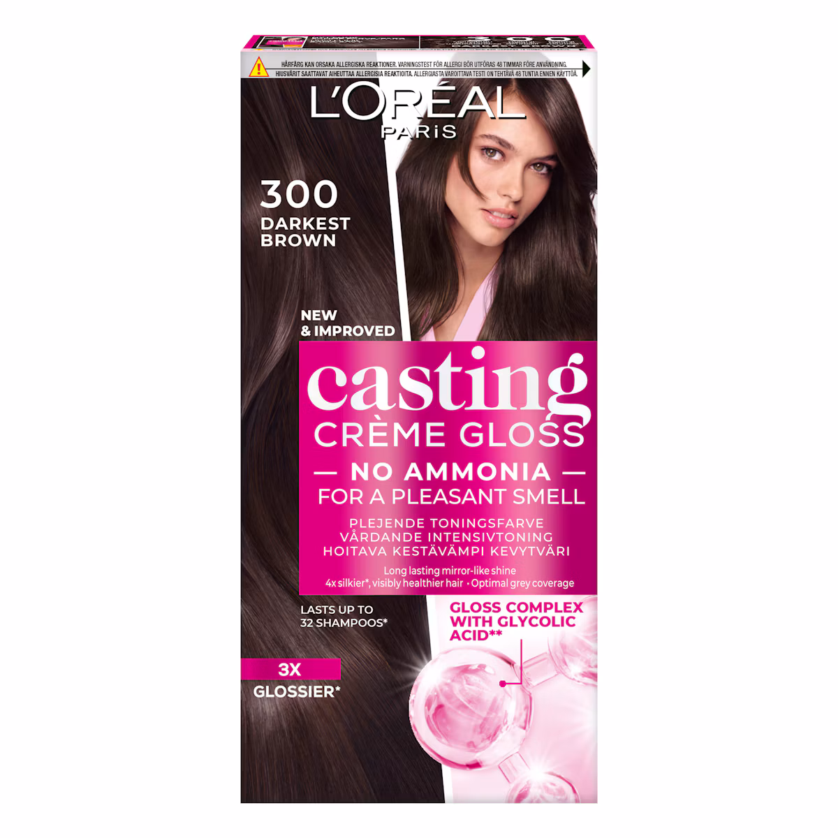 L'Oréal Paris Casting Creme Gloss 300 Darkest Brown 1 pcs