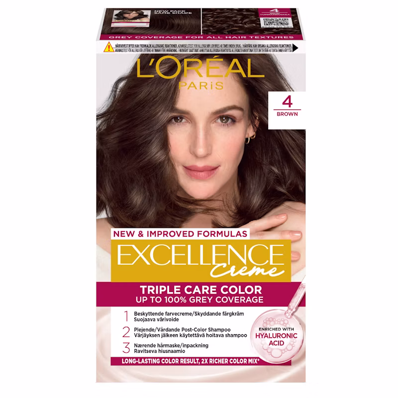 L'Oréal Paris Excellence Creme 4 Brown 1 pcs