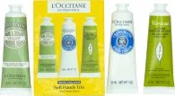 L'Occitane en Provence Travel Exclusive Hand Cream Collection 3 x 30ml Almond + Verbena + Shea Butter