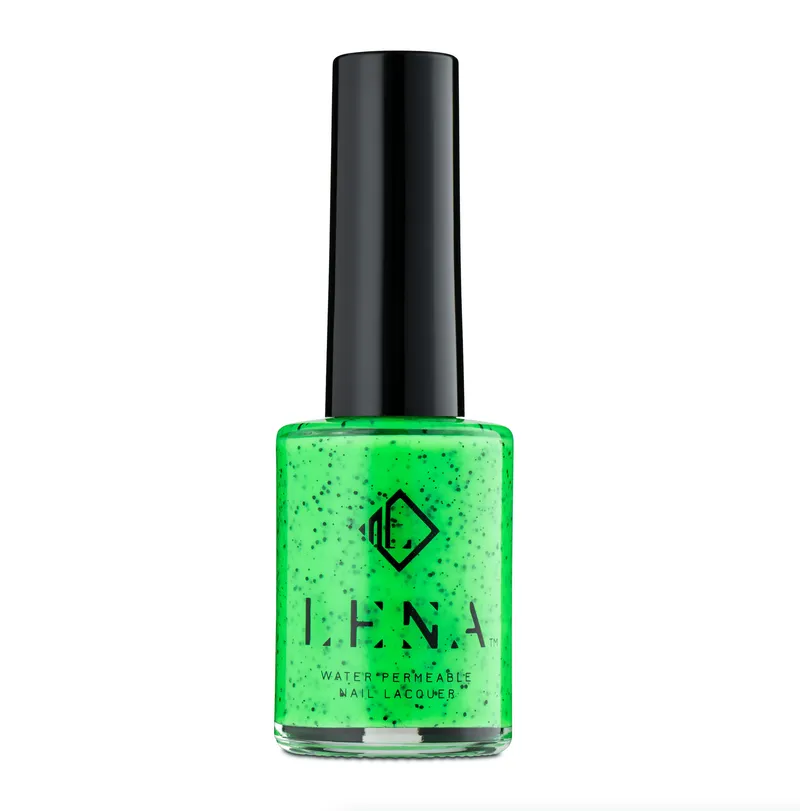 LENA Breathable Nail Polish - Speckled Pattern - Don't Lime to Me - SE15