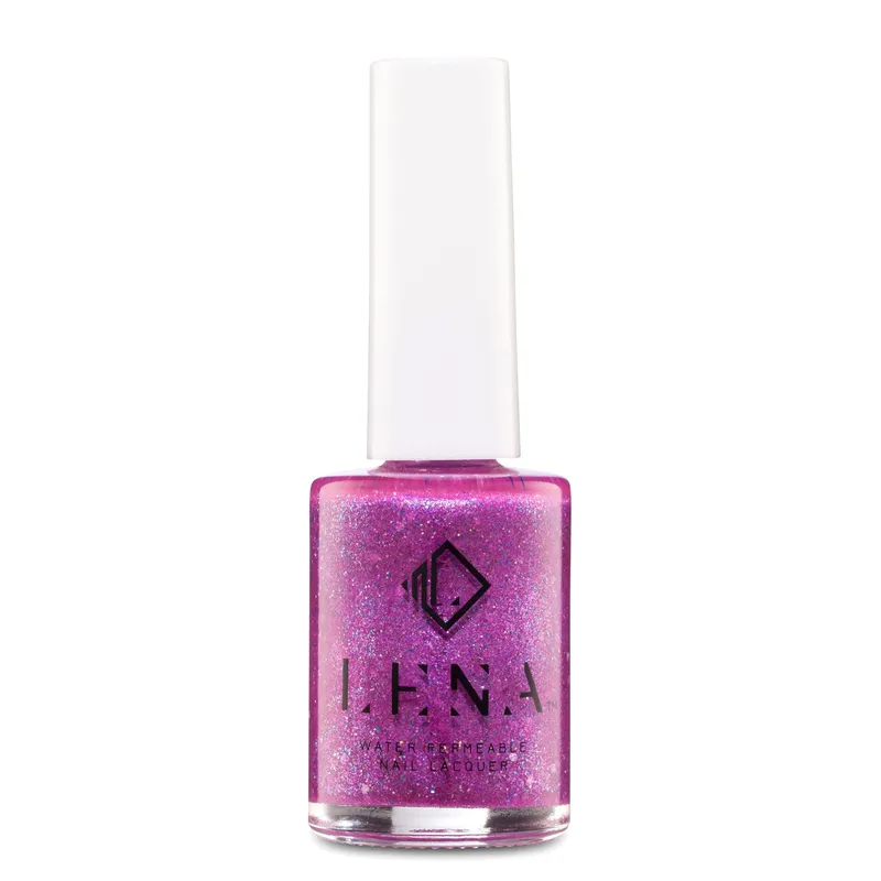 LENA - Halal Breathable Glitter Nail Polish - Light Up Your World - LE206