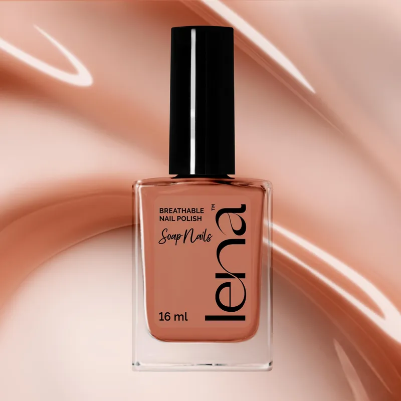 LENA Soap Nails – Breathable Nail Polish - Peachin’ For Attention - SN05