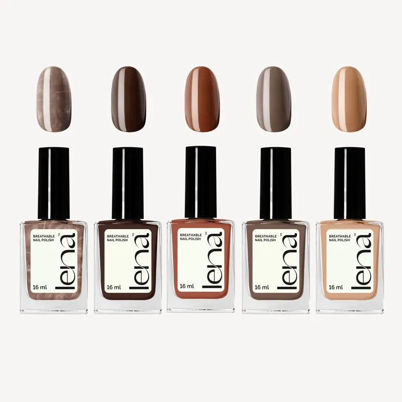 LENA Breathable Nail Polish Bundle - A Brown For Every Outfit