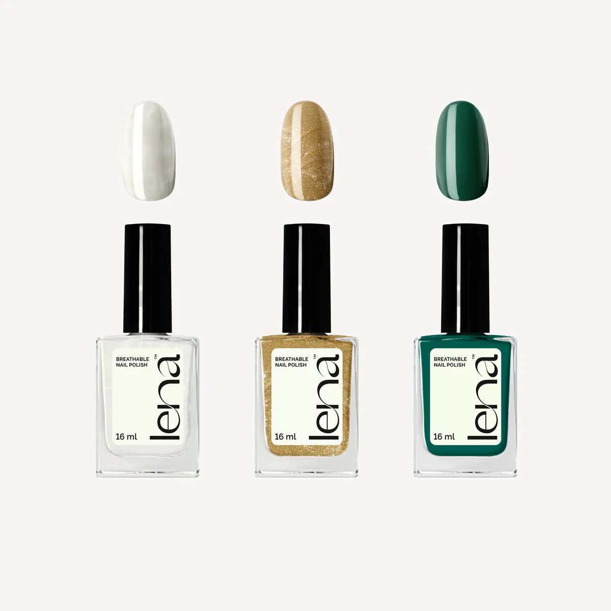 LENA Breathable Nail Polish Bundle - Glitterally Iconic