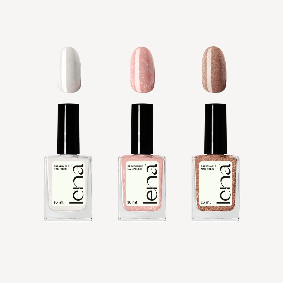 LENA Breathable Nail Polish Bundle - Holy Gloss
