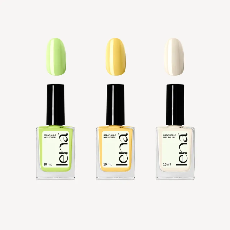 LENA Breathable Nail Polish Bundle - Lemonade & Late Replies