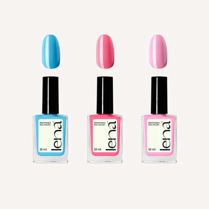 LENA Breathable Nail Polish Bundle - Moon & Mosaic