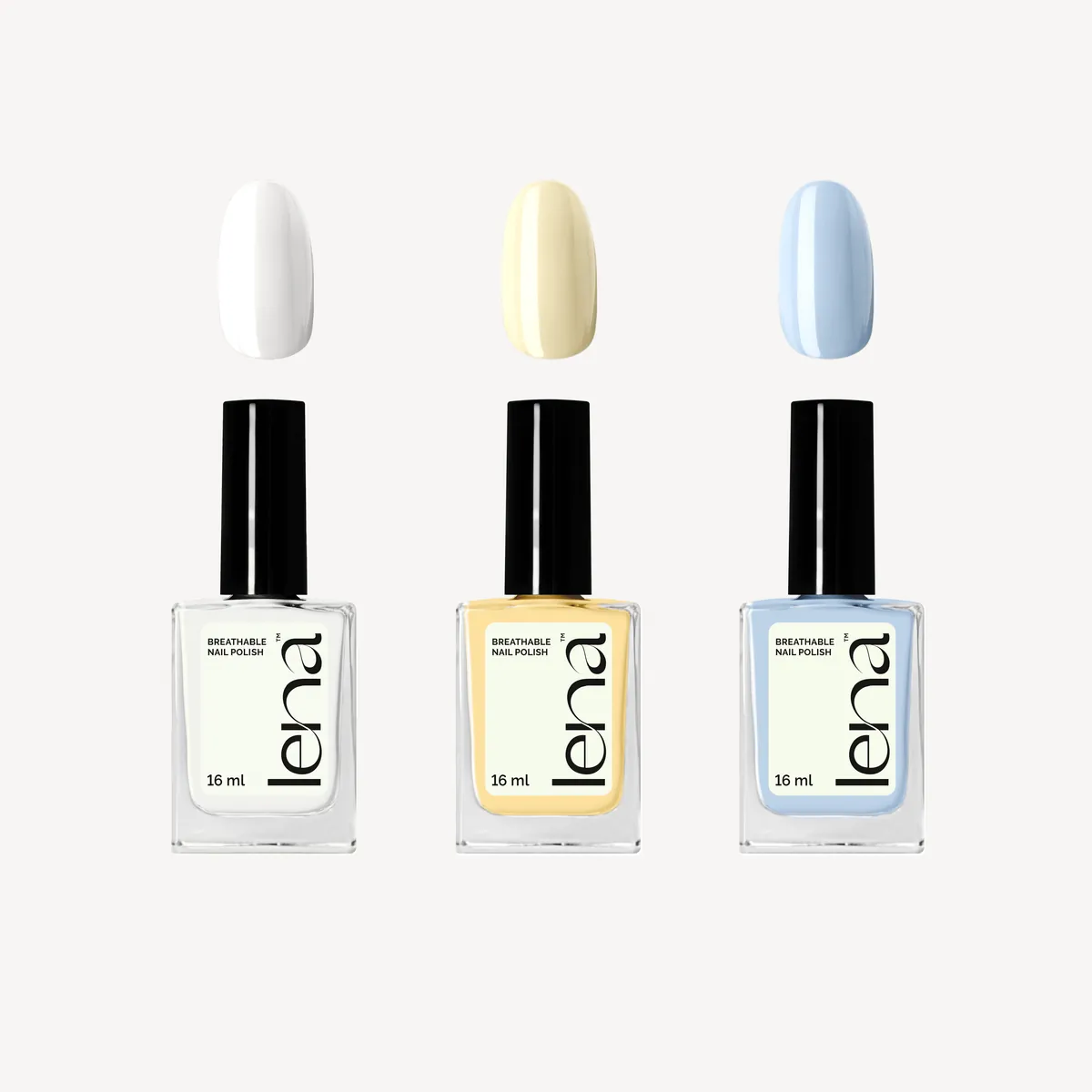 LENA Breathable Nail Polish Bundle - Poolside, But Make It Modest