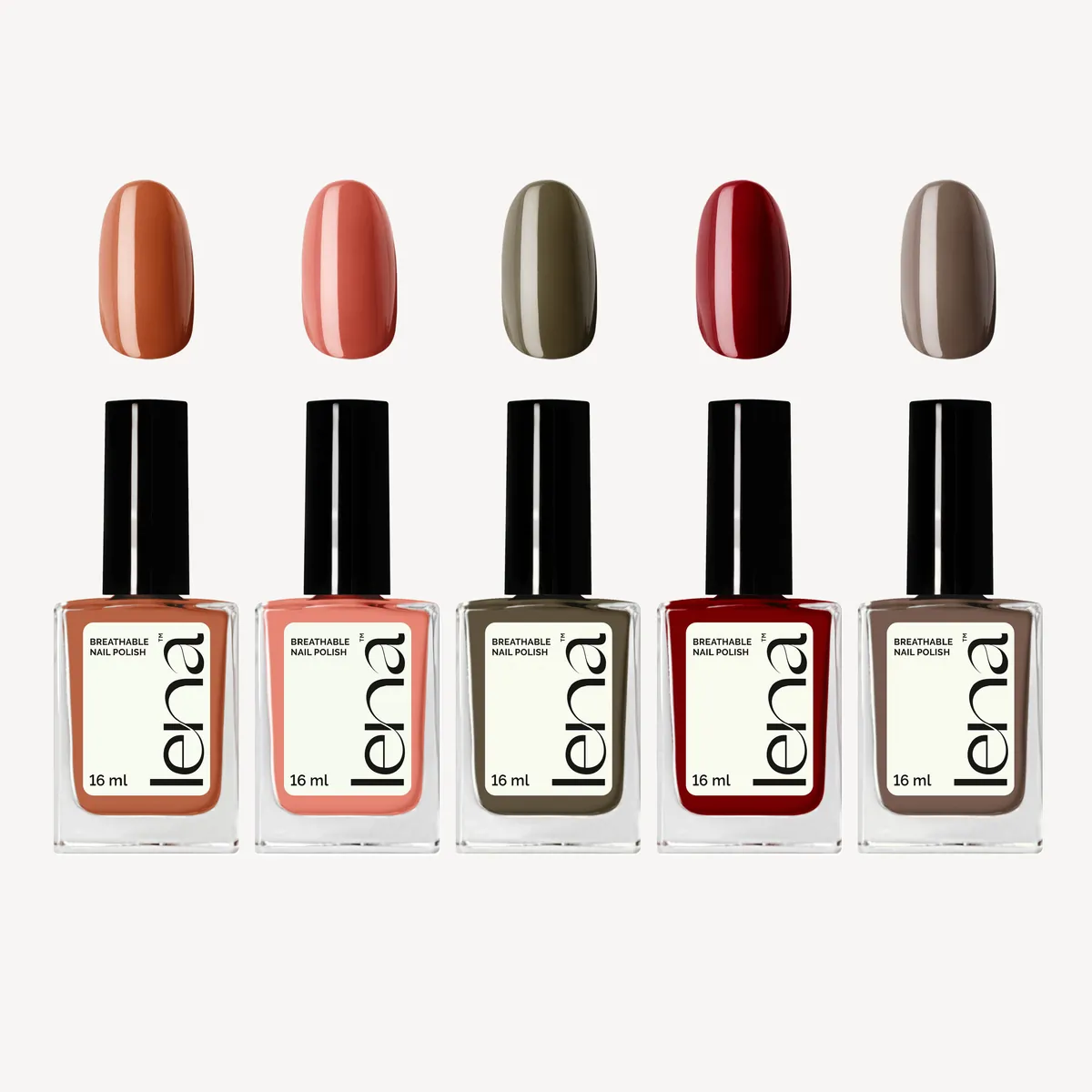 LENA Breathable Nail Polish Bundle - The Autumn 2