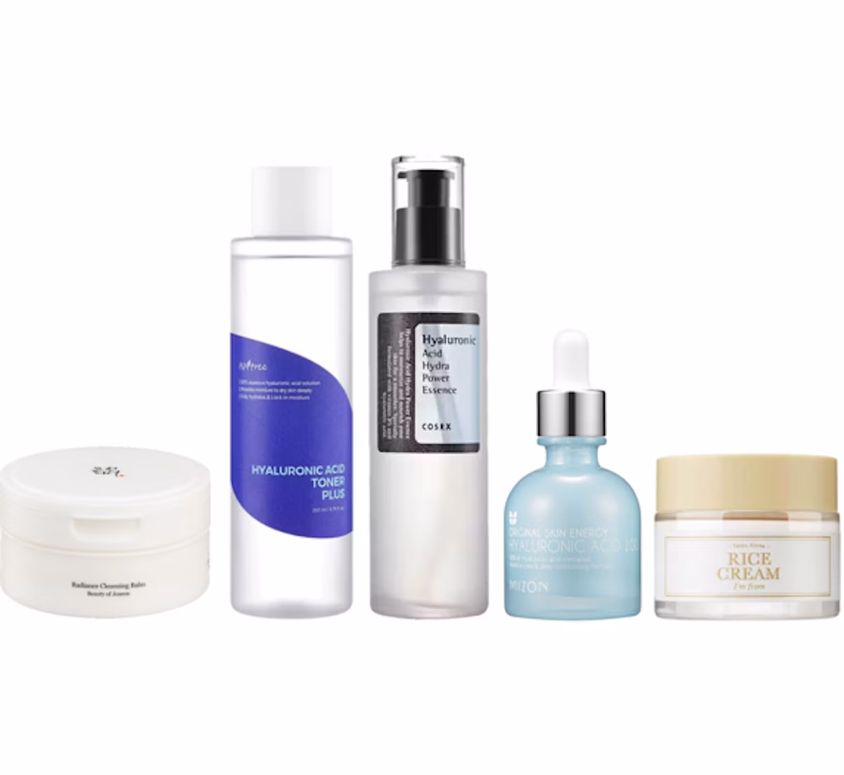 Luxplus K-Beauty Set: Routine For Dry Skin 100 ml + 200 ml + 100 ml + 30 ml + 50 ml