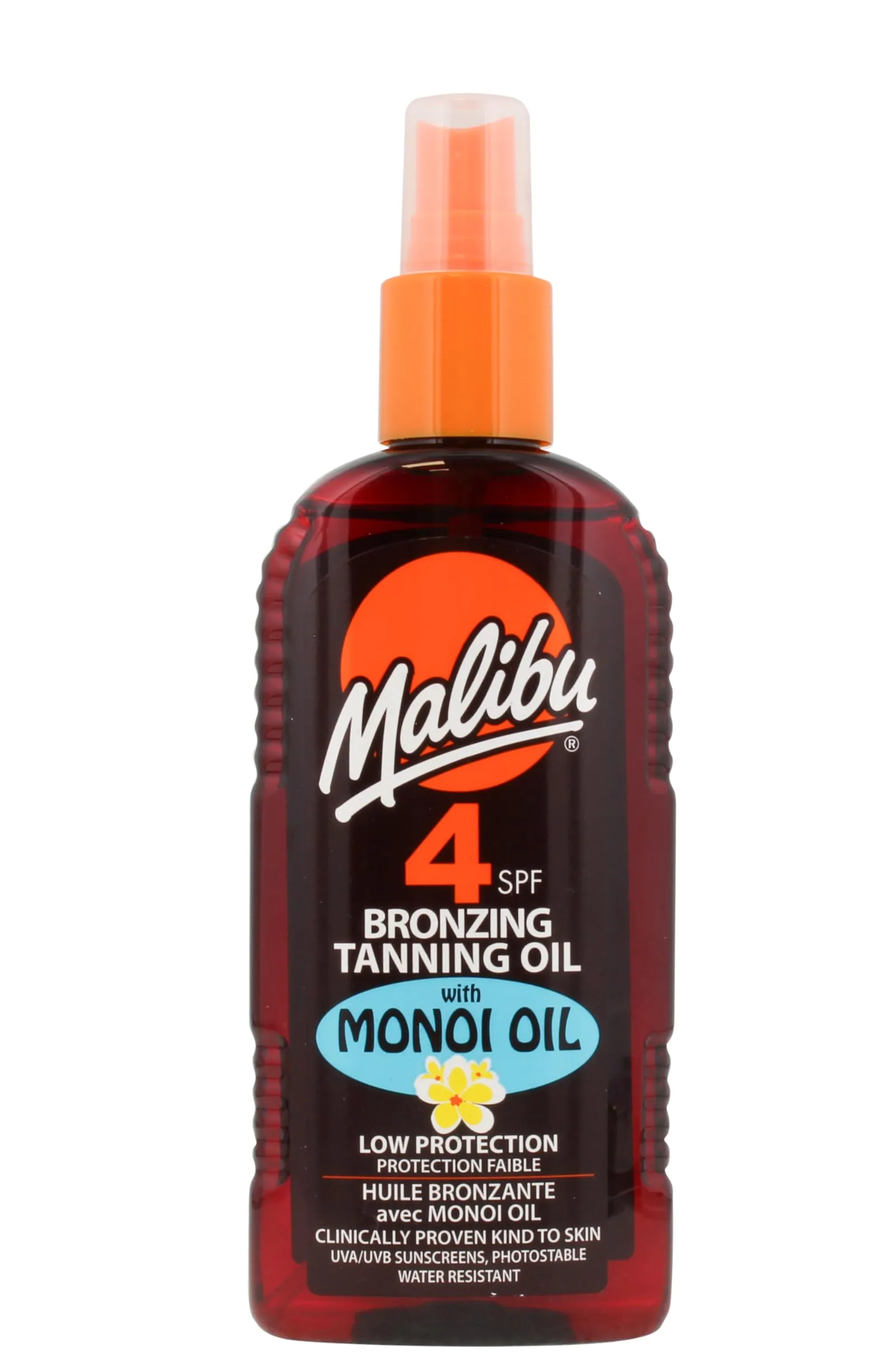 Malibu Bronzing Tanning Oil Spray With Monoi Oil SPF4 200ml