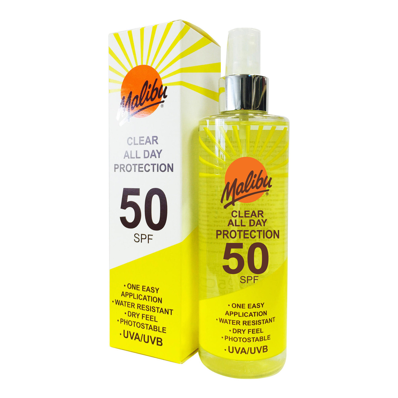 Malibu Clear Protection All Day Spray SPF50 250ml