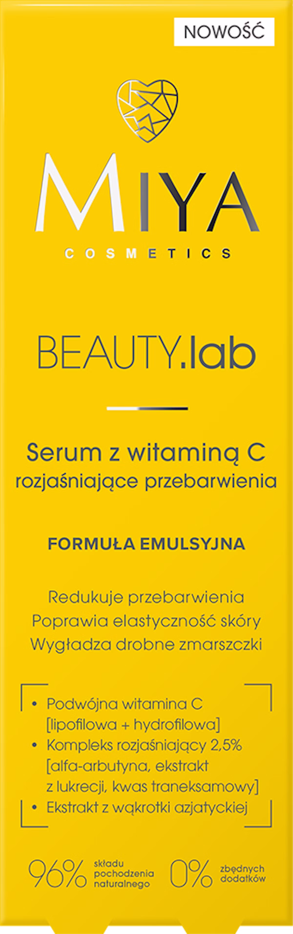 MIYA Cosmetics BEAUTY.lab Vitamin C Serum Brightening Discolorations 30 ml