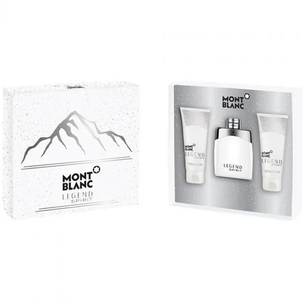Mont Blanc Legend Spirit Eau de Toilette 100ml Spray + 100ml Balm + 100ml Gel Set