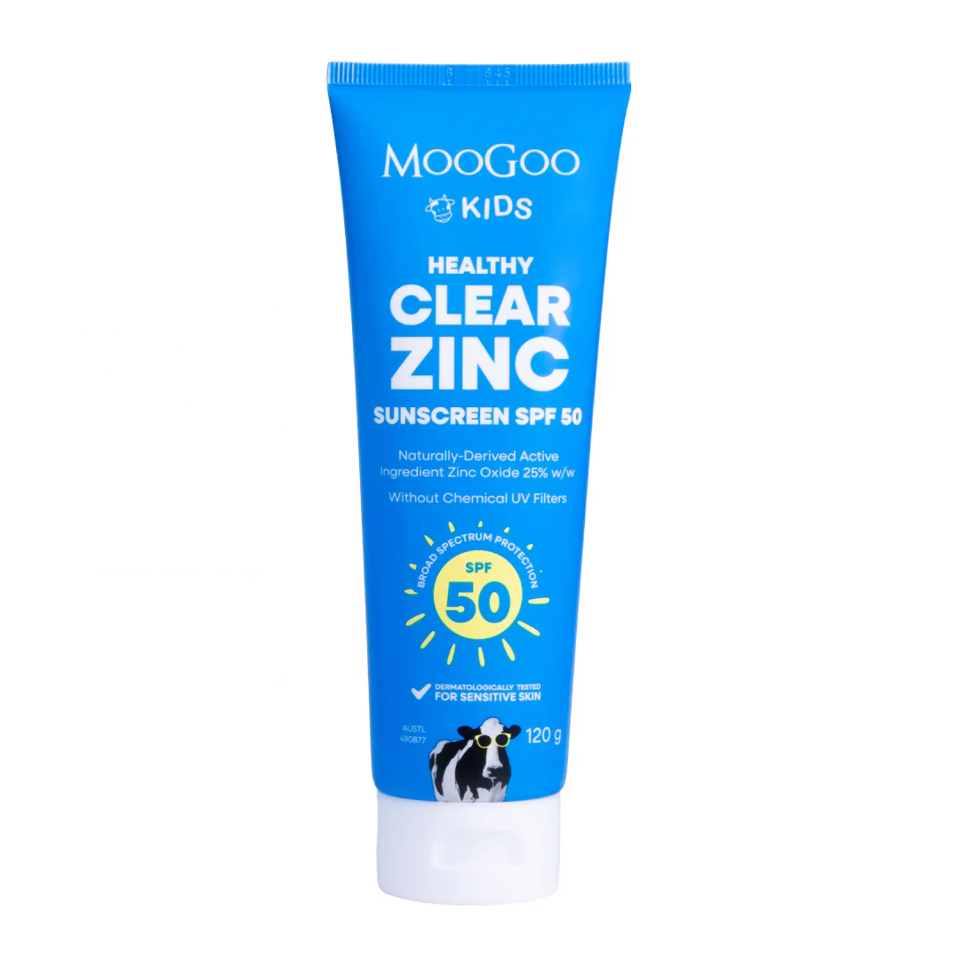 MooGoo Kids Clear Zinc Sunscreen SPF50 120g