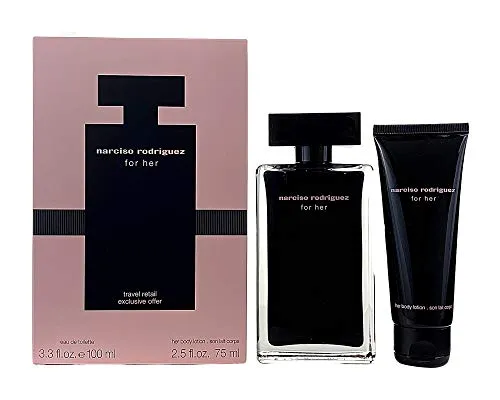 Narciso Rodriguez For Her Gift Set 100ml Edt + 75ml Body Lotion