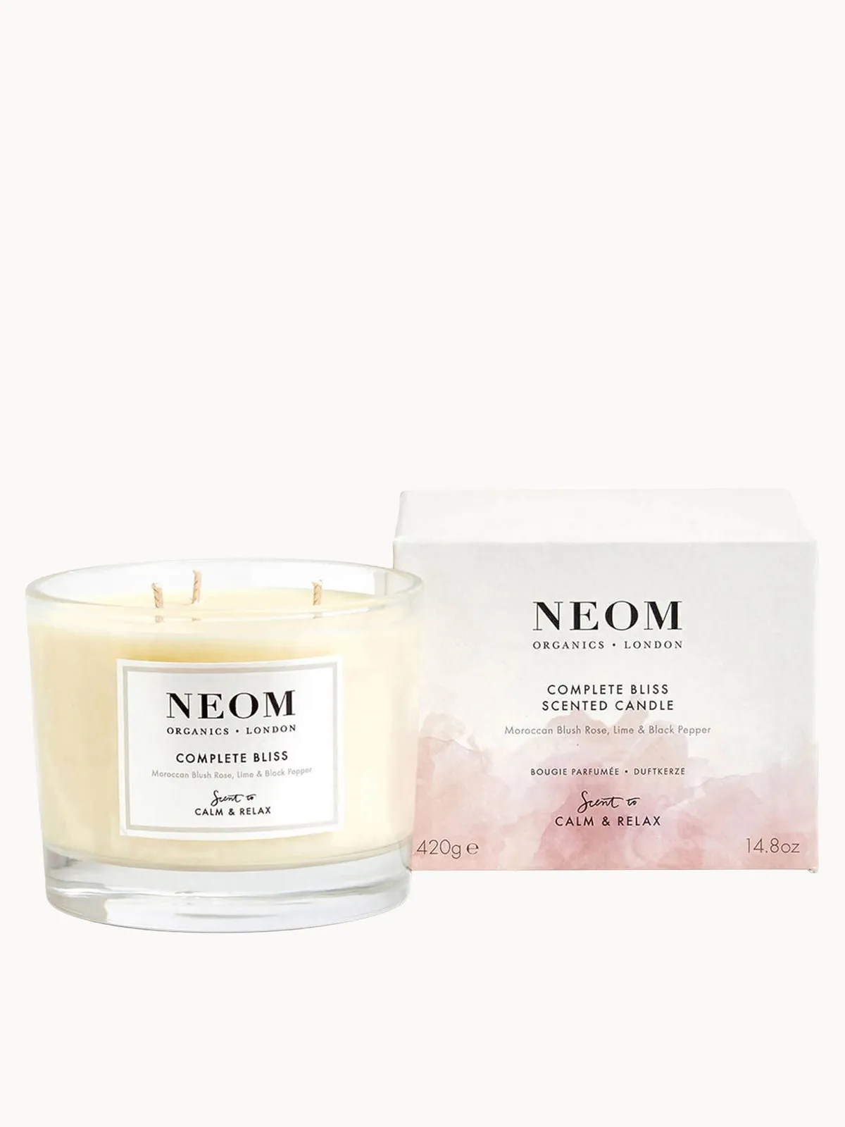 NEOM Wellbeing Complete Bliss Luxury Scented Candle