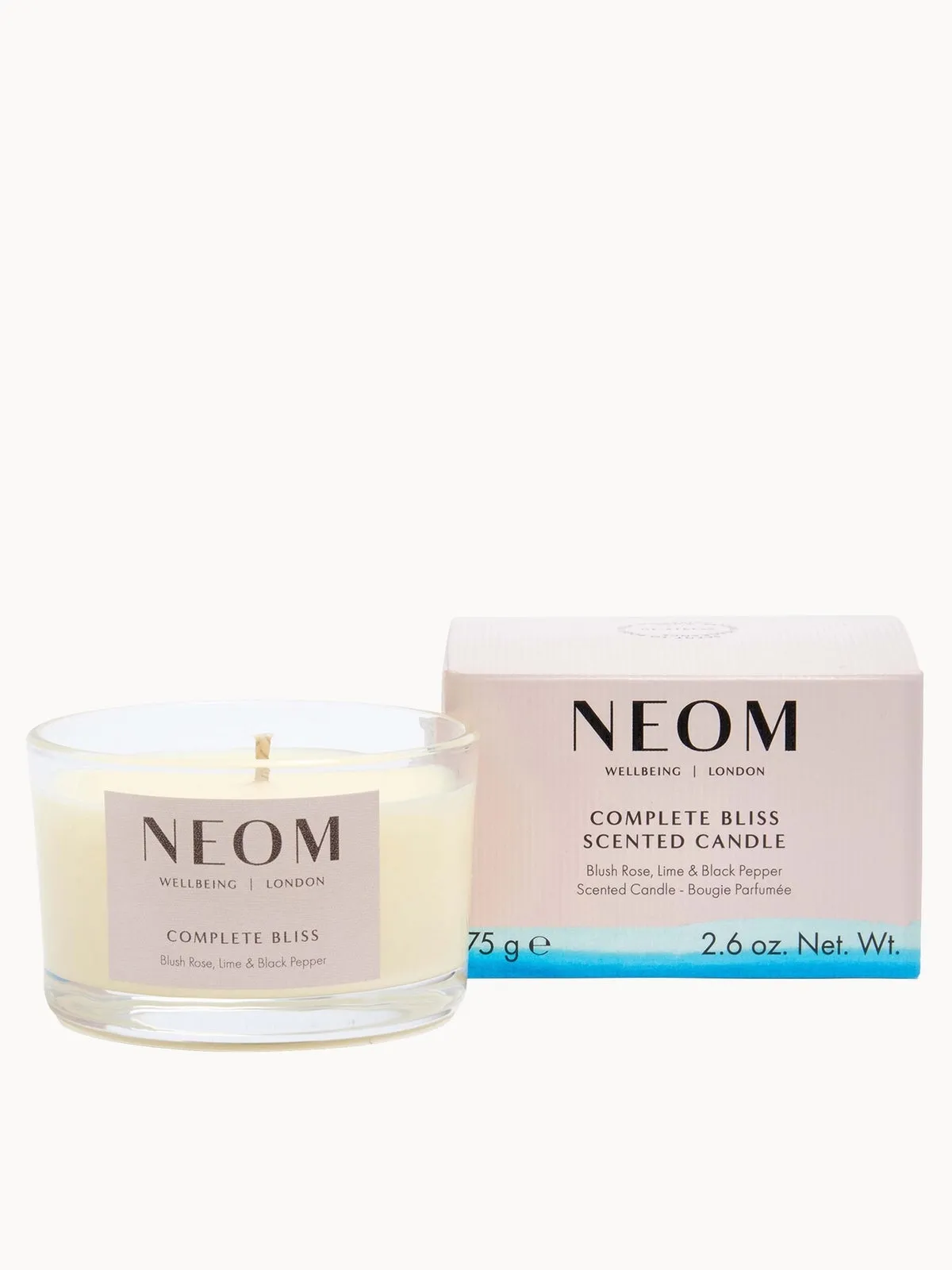 NEOM Wellbeing Complete Bliss Travel Scented Candle