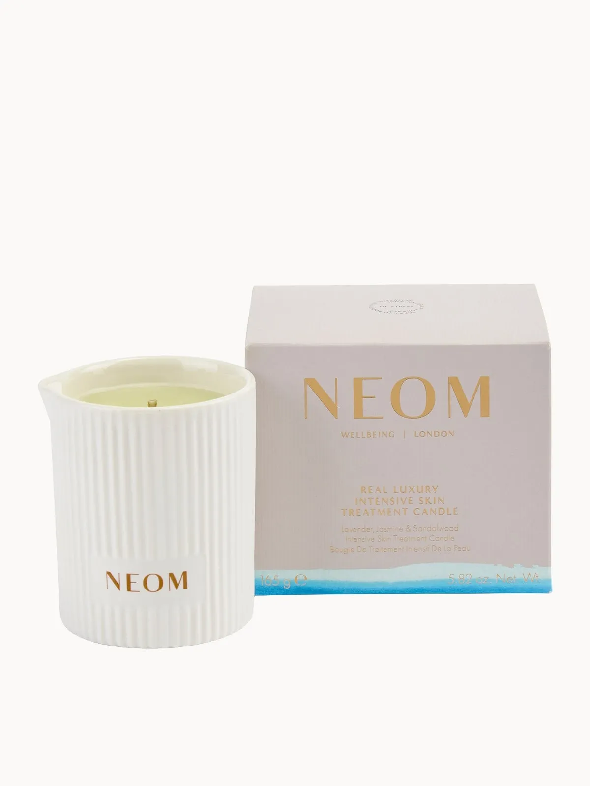 NEOM Wellbeing Real Luxury De-Stress Intensive Skin Treatment Candle