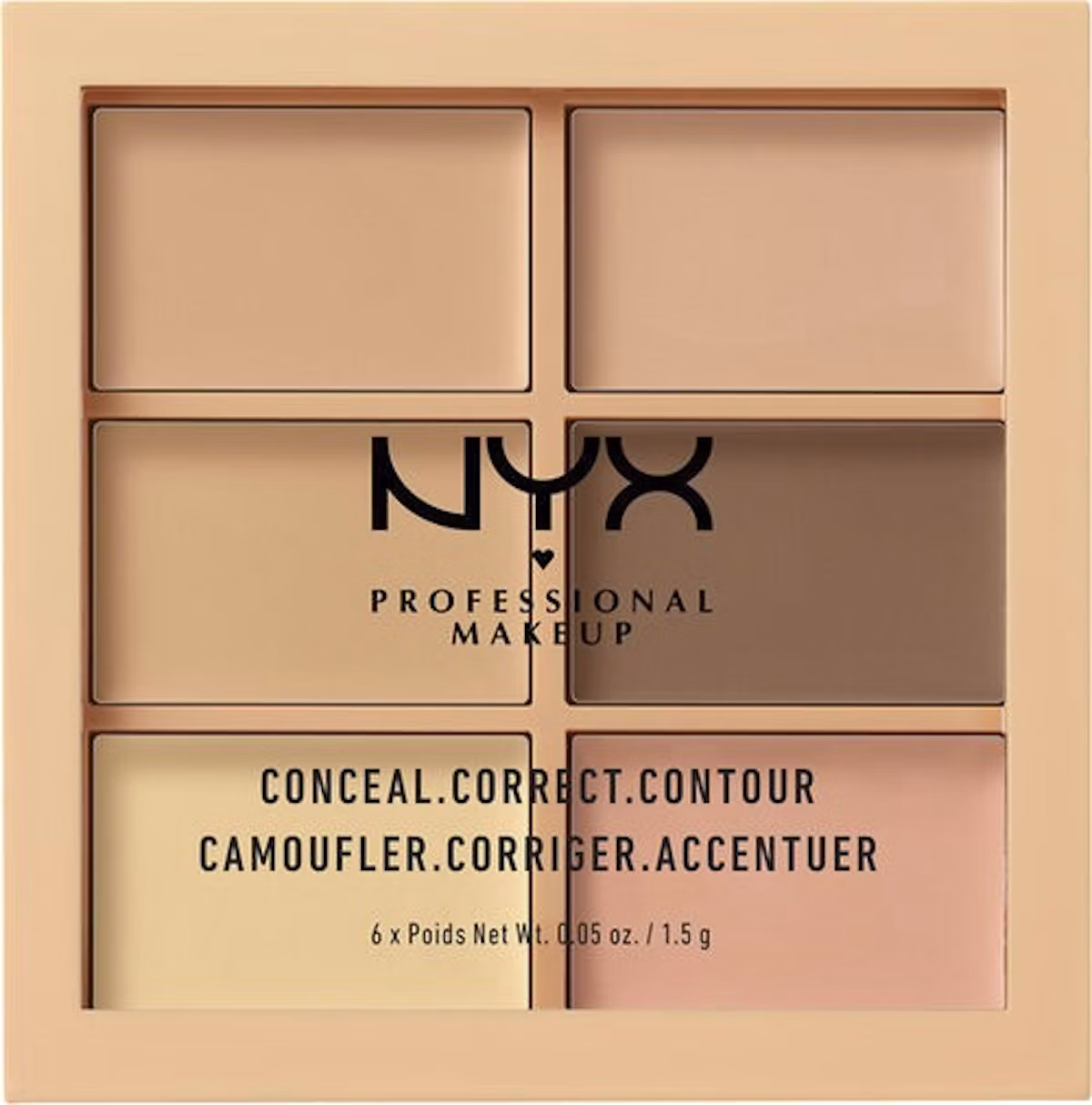 NYX Professional Make-Up 3C Palette Light 1 pcs