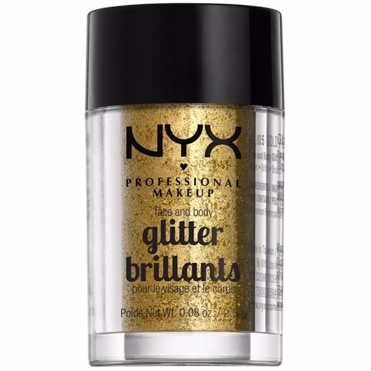 NYX Professional Make-Up Face & Body Glitter Brilliants Gold 2,5 g