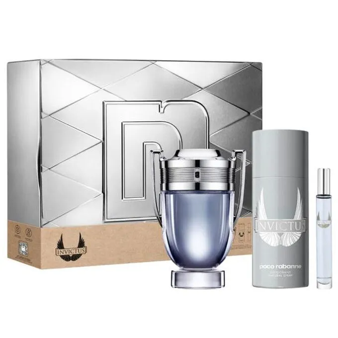 Paco Rabanne Invictus Eau De Toilette 100ml Spray Set