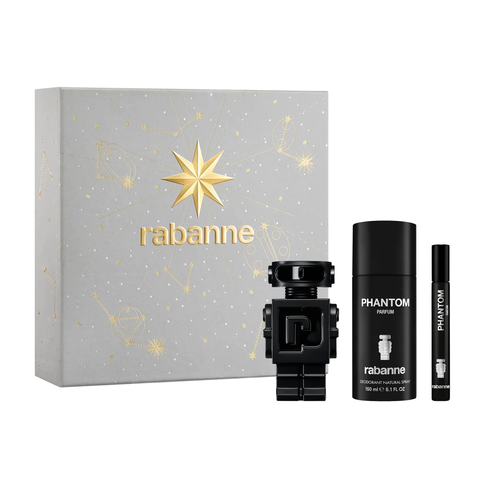 Paco Rabanne Phantom Parfum Gift Set 50ml EDP + 10ml EDP + 150ml Deodorant Spray