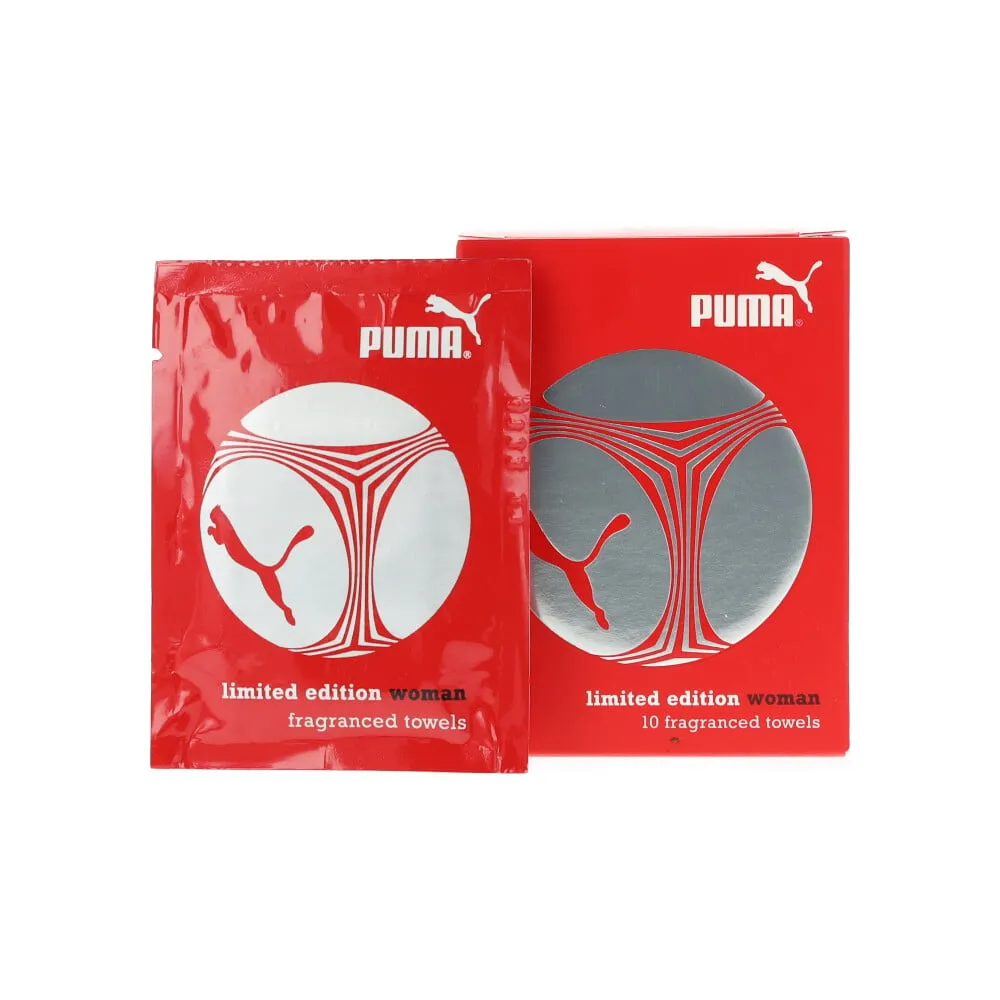Puma limited edition woman Fragranced Towels 10 x 3ml
