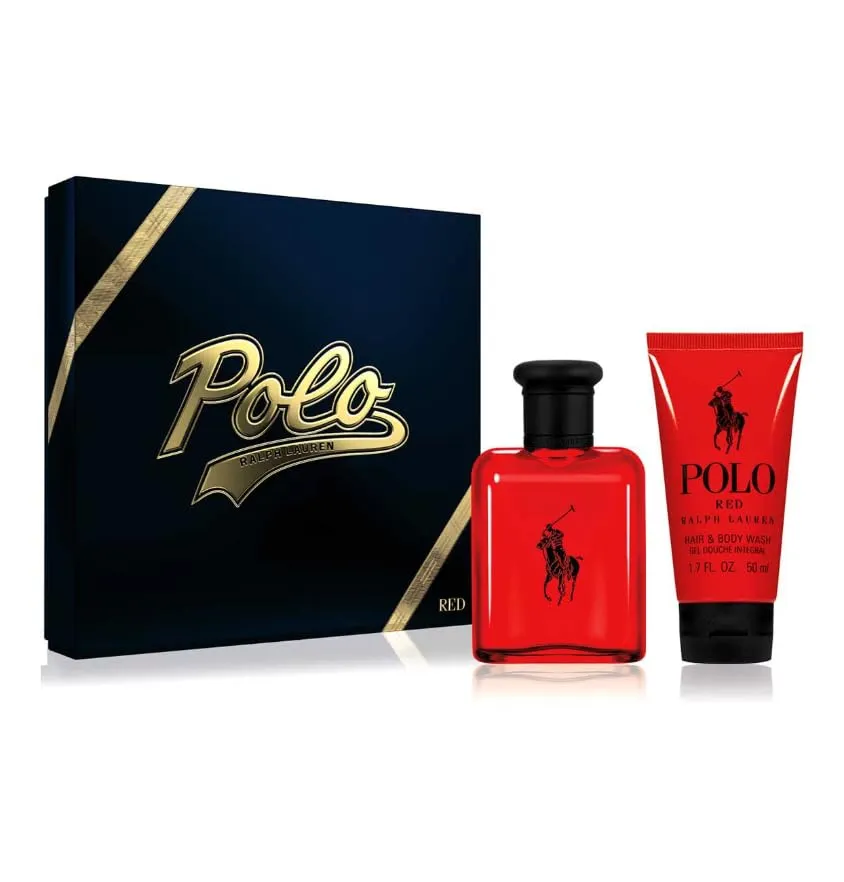 Ralph Lauren Polo Red 75ml EDT Spray + 50ml SG Set