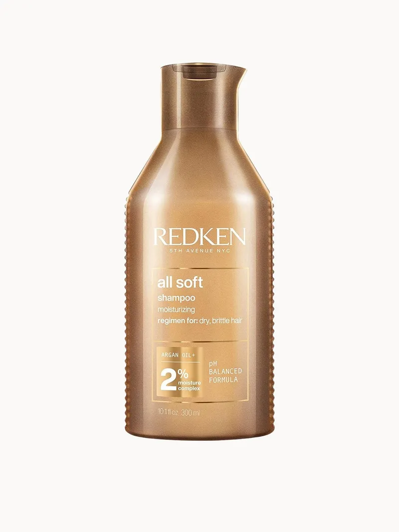 Redken All Soft Shampoo for Dry Hair, with Argan Oil for Softness and Shine 300ml