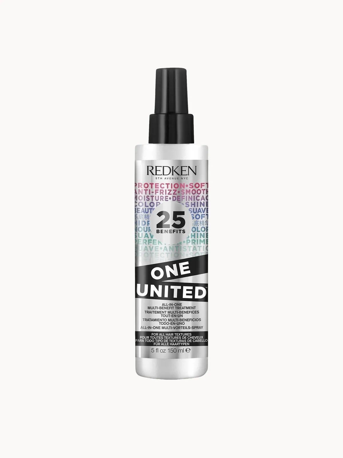 Redken One United Multi-Benefit Treatment Spray, 25 Benefits, Heat Protection, Detangling and Conditioning 150ml
