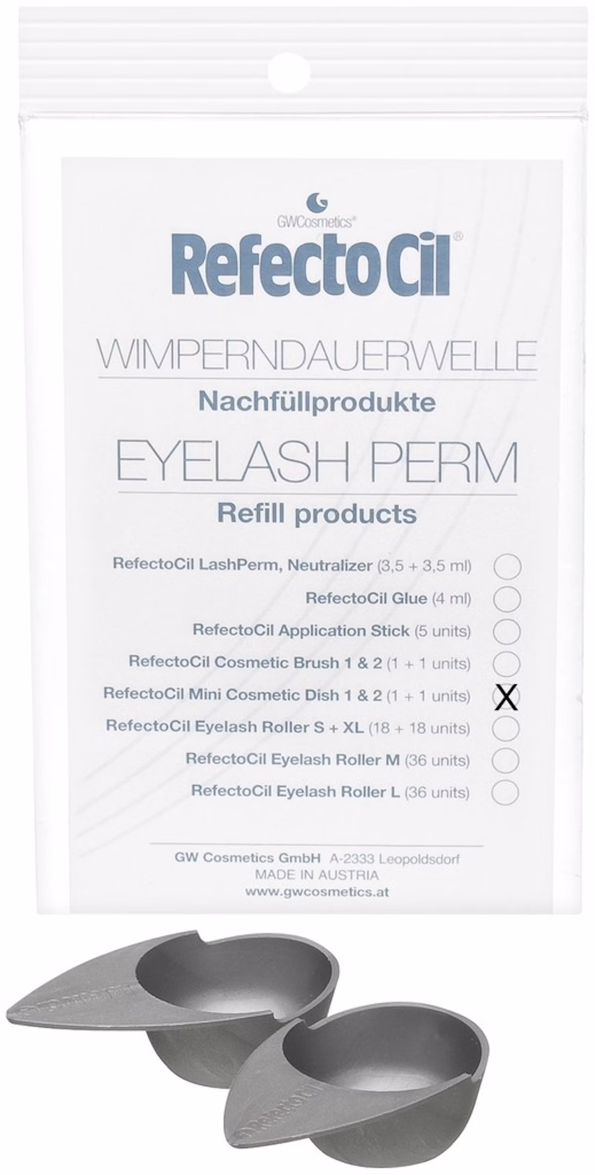 Refectocil Eyelash Perm Mini Cosmetic Dish 2 pcs
