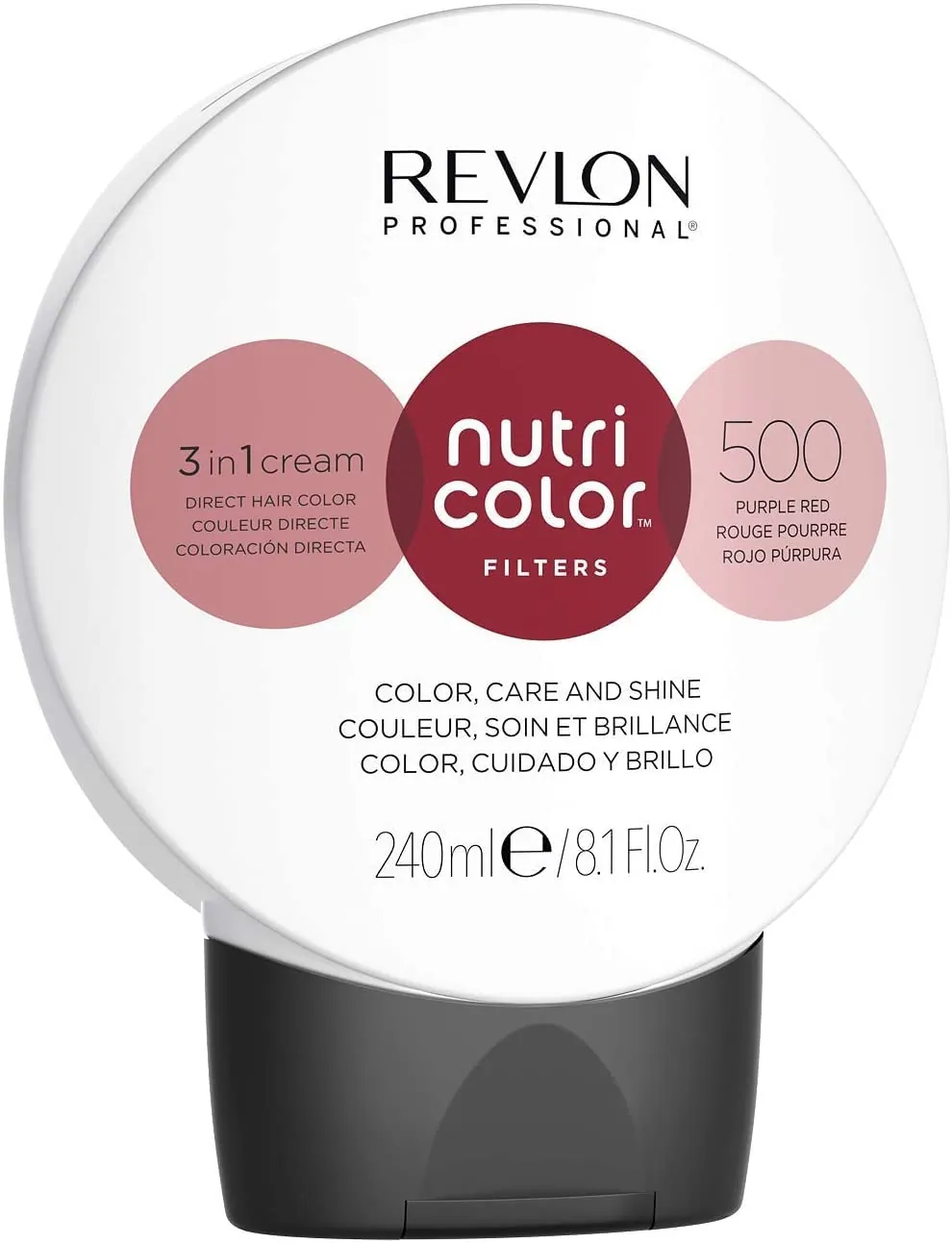 Revlon Nutri Color Filters 3 in 1 Cream Hair Colourant 240ml - 500 Purple Red