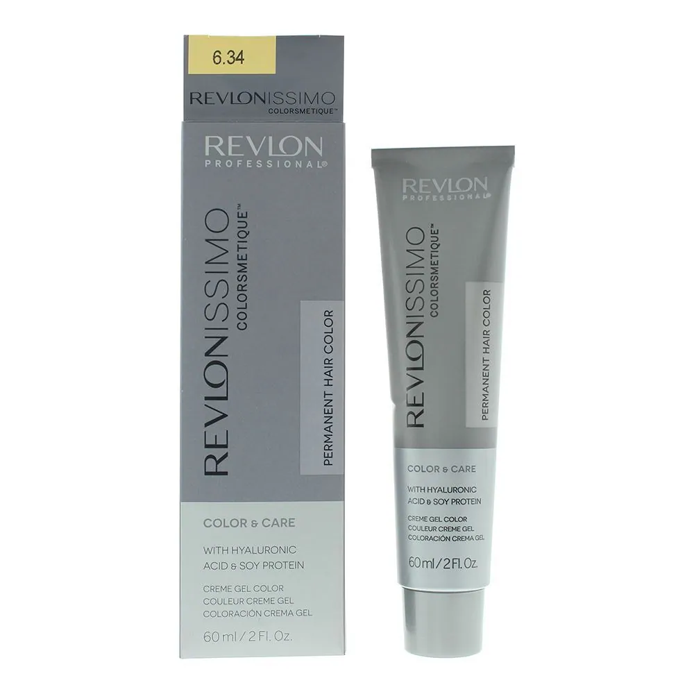 Revlonissimo Colorsmetique 6.34 Dark Coppery Gold Blonde Hair Colour 60ml