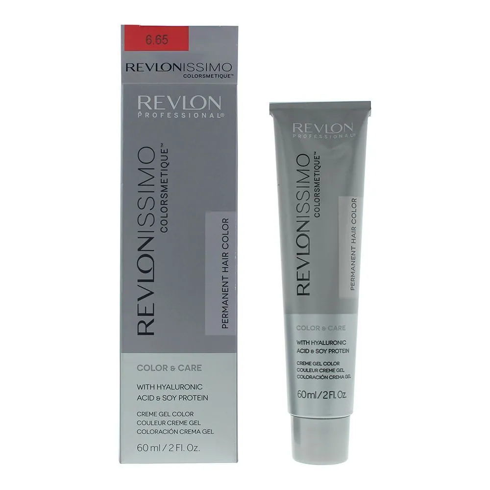 Revlonissimo Colorsmetique 6.65 Dark Mahogany Red Blonde Hair Colour 60ml